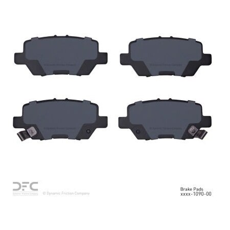 Dynamic Friction Co DFC 3000 Semi-Metallic Brake Pads - 1311-1090-00
